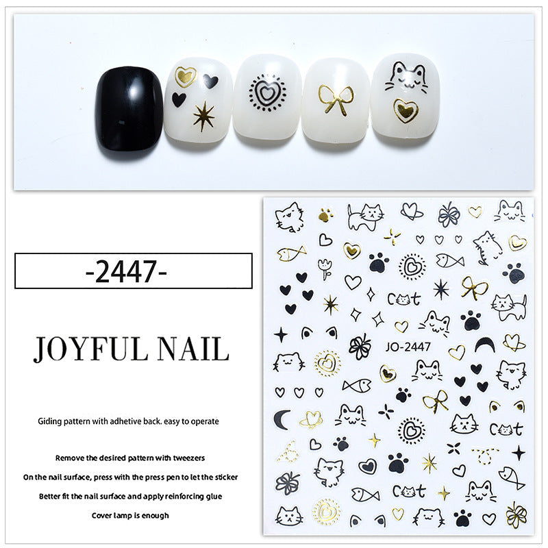Wholesale Internet Celebrous Cute Graffiti Nail Art Sticker